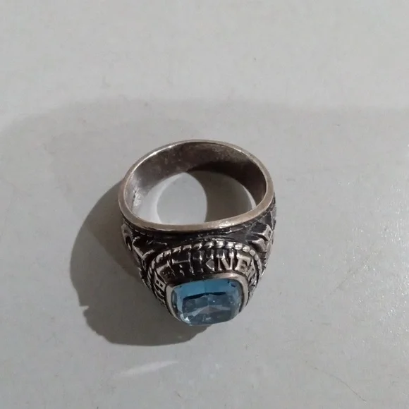 1986 high school silver ring - Picture 2 of 5